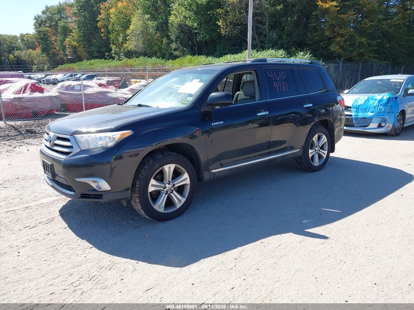 Vin: 5tddk3eh3ds247012, lot: 46609697, toyota highlander limited v6 20132