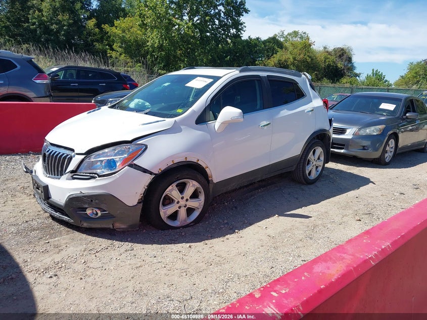 Vin: kl4cjhsb0gb710483, lot: 46609702, buick encore premium 20162