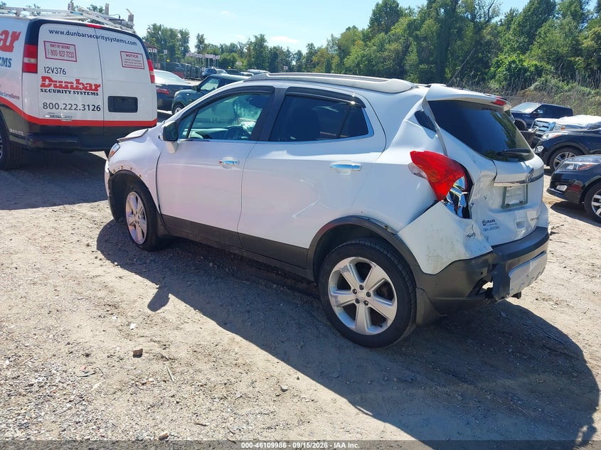 Vin: kl4cjhsb0gb710483, lot: 46609702, buick encore premium 20163