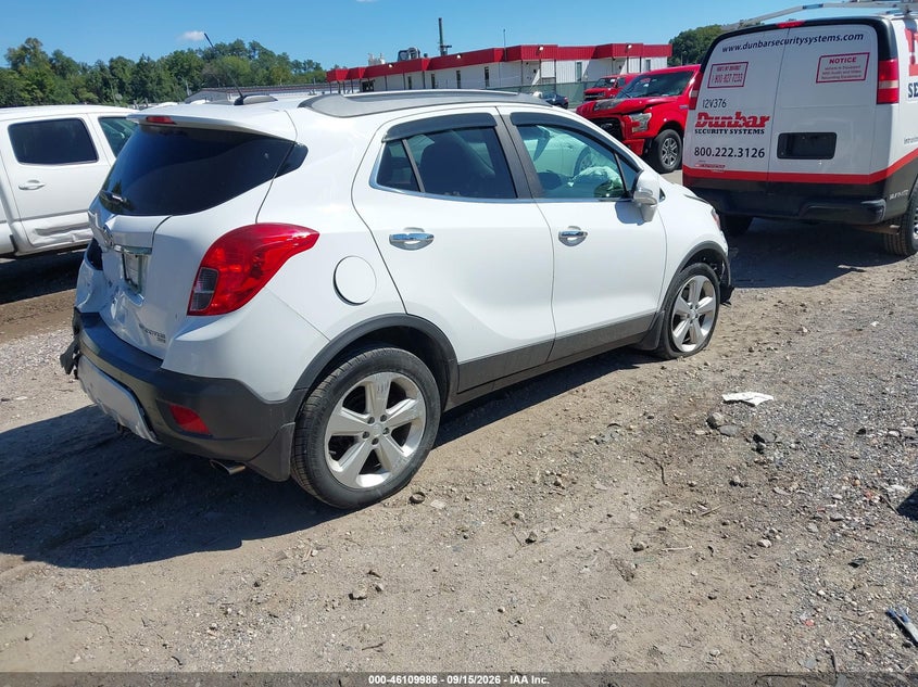 Vin: kl4cjhsb0gb710483, lot: 46609702, buick encore premium 20164