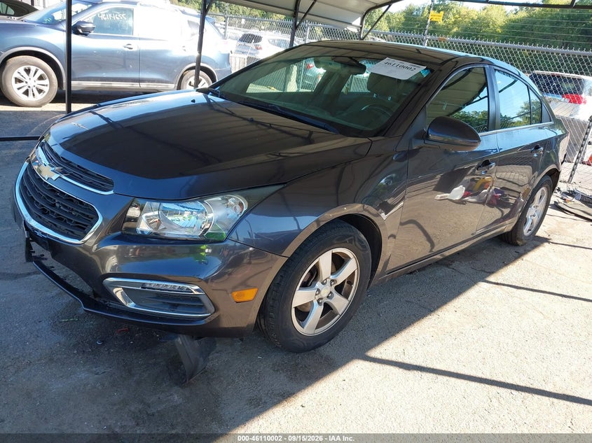 Vin: 1g1pc5sb1f7299086, lot: 46609718, chevrolet cruze 1lt auto 20152