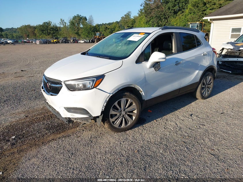 Vin: kl4cjasb2kb730931, lot: 46609720, buick encore fwd preferred 20192
