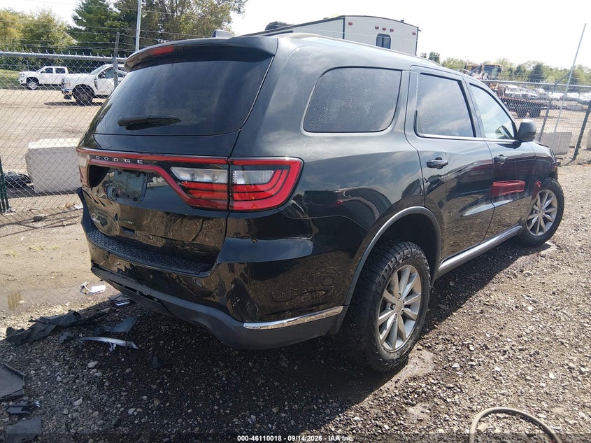 Vin: 1c4rdjag1gc423028, lot: 46609734, dodge durango sxt 20164