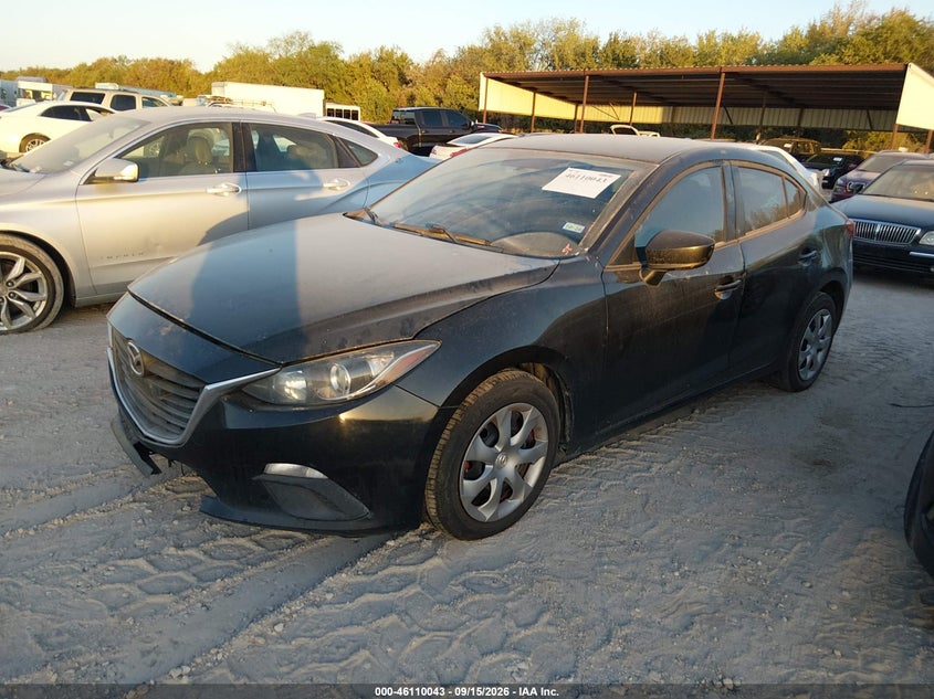 Vin: 3mzbm1t74gm278738, lot: 46609759, mazda mazda3 i sport 20162