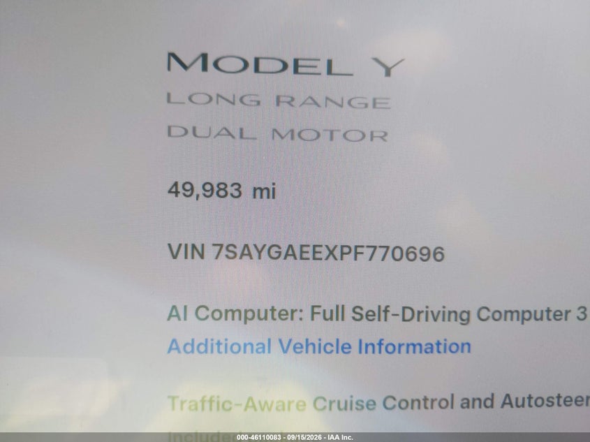 TESLA MODEL Y - zdjęcie 14