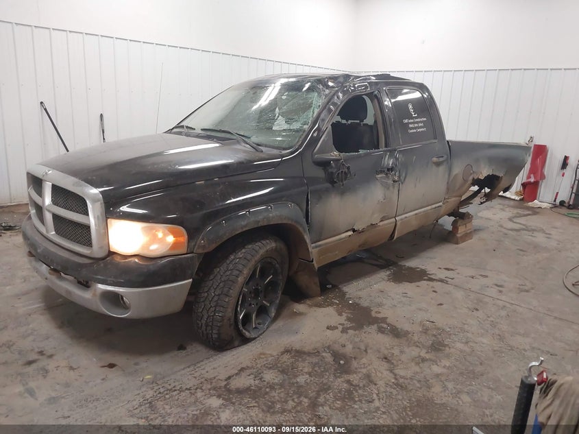 2005 Dodge RAM, По кругу, IAAI, VIN 1D7HU18D05S258590 — фото 2
