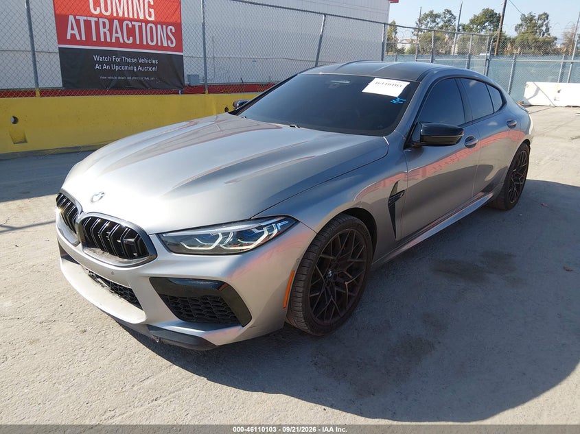 Vin: wbsgv0c06mcf28122, lot: 46609819, bmw m8 gran coupe 20212