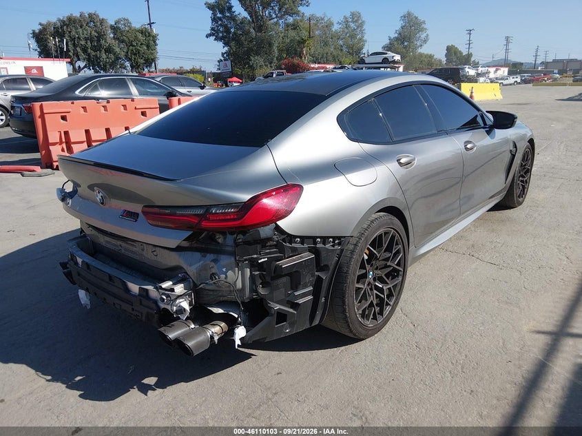 Vin: wbsgv0c06mcf28122, lot: 46609819, bmw m8 gran coupe 20214