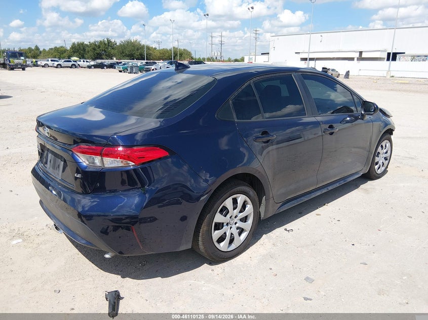Vin: 5yfepmae0np337042, lot: 46609841, toyota corolla le 20224