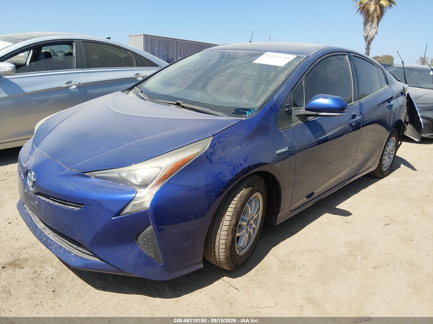 Vin: jtdkbrfu9g3510583, lot: 46609866, toyota prius two 20162