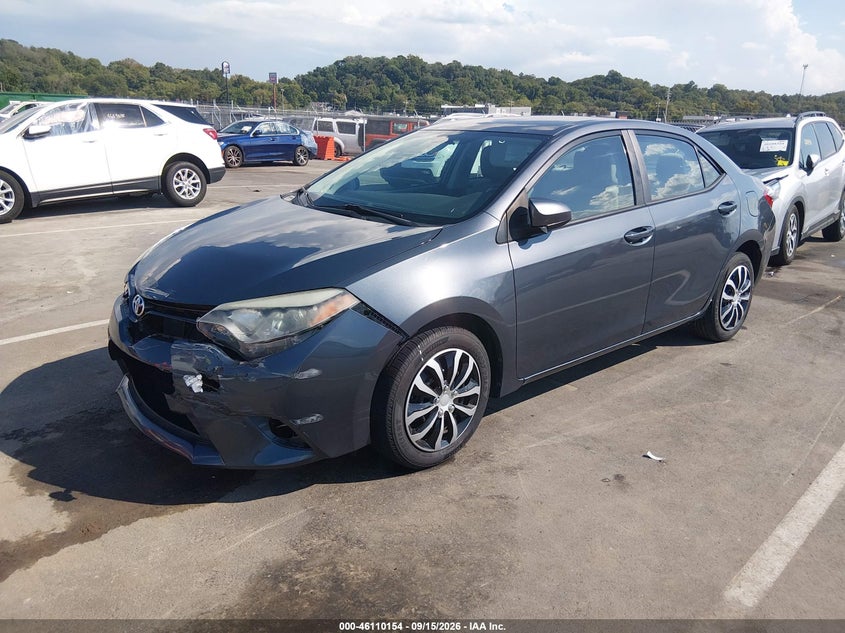 2016 Toyota Corolla, Front End, IAAI, VIN 5YFBURHE6GP387171 — photo 2