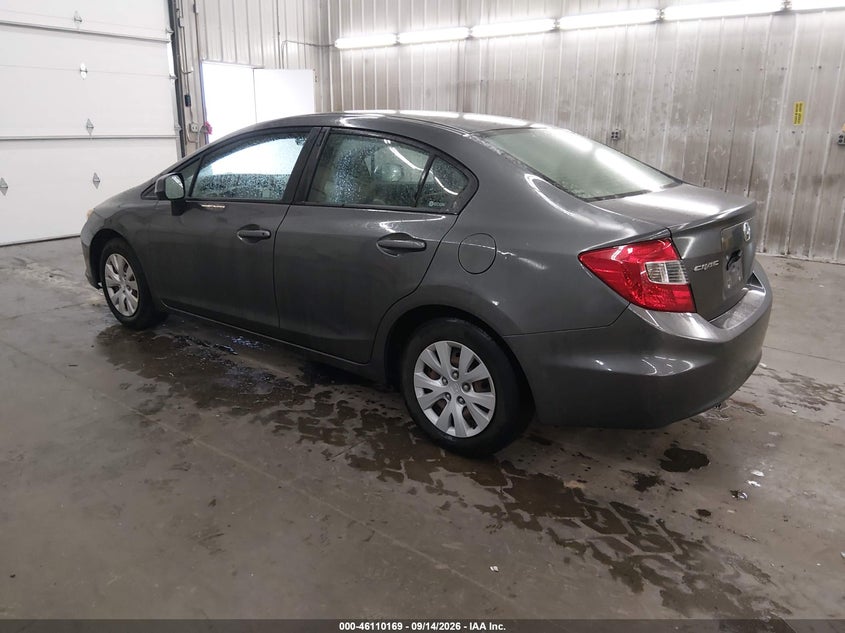 Vin: 2hgfb2e57ch538636, lot: 46609885, honda civic lx 20123