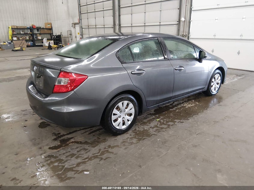 Vin: 2hgfb2e57ch538636, lot: 46609885, honda civic lx 20124