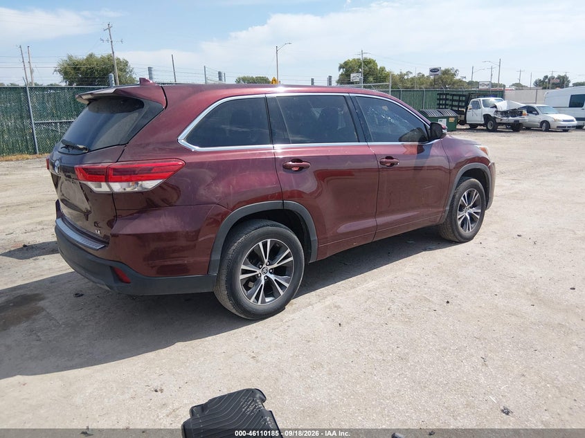 2017 TOYOTA HIGHLANDER auction photo 4