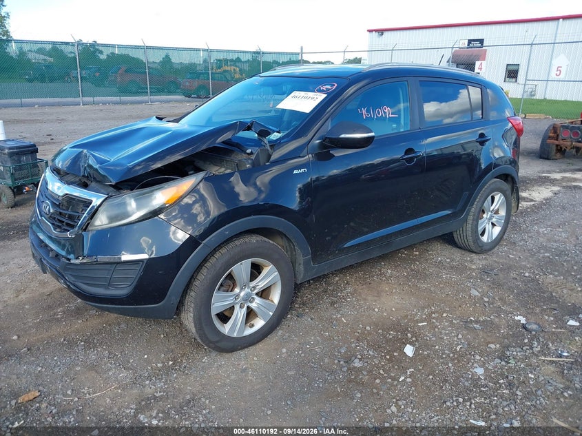 Vin: kndpbca24d7487694, lot: 46609908, kia sportage lx 20132
