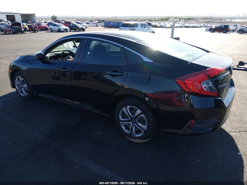 Vin: 19xfc2f50he050559, lot: 46609923, honda civic lx 20173