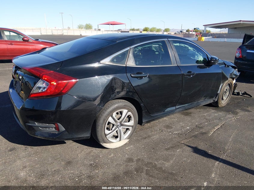 Vin: 19xfc2f50he050559, lot: 46609923, honda civic lx 20174