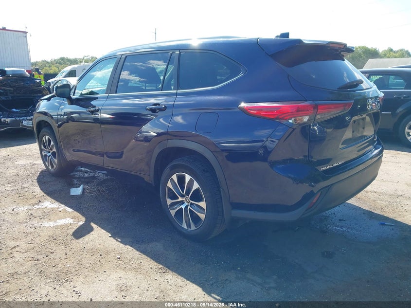 Vin: 5tdkdrbh3ps511777, lot: 46609934, toyota highlander xle 20233