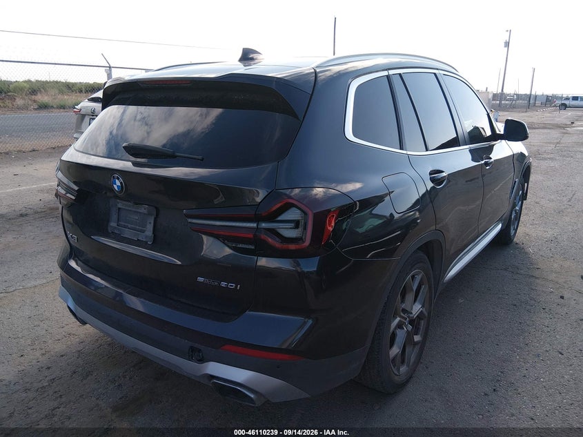 Vin: 5ux43dp0xn9l35564, lot: 46609955, bmw x3 sdrive30i 20224