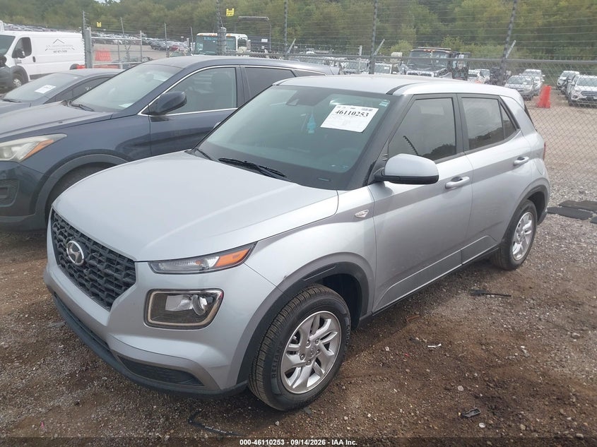 Vin: kmhrb8a32nu149739, lot: 46609969, hyundai venue se 20222