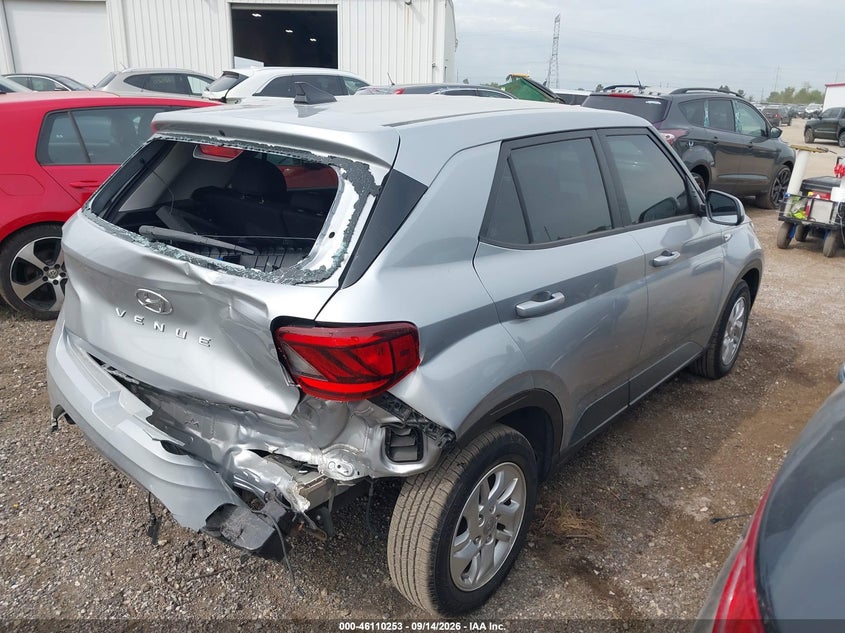 Vin: kmhrb8a32nu149739, lot: 46609969, hyundai venue se 20224