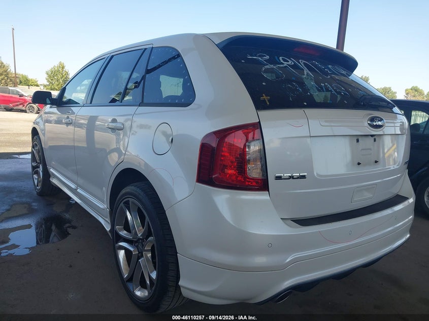 Vin: 2fmdk3ak3dba95425, lot: 46609973, ford edge sport 20133