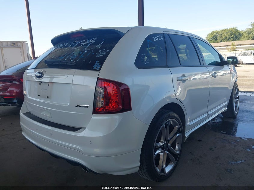Vin: 2fmdk3ak3dba95425, lot: 46609973, ford edge sport 20134