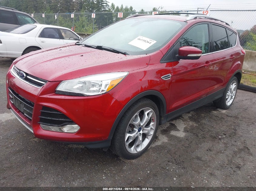 Vin: 1fmcu9jx0eud17970, lot: 46609980, ford escape titanium 20142