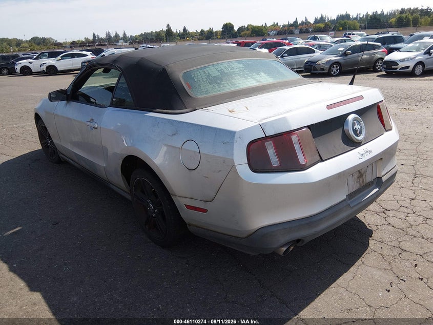Vin: 1zvbp8em4c5207347, lot: 46609990, ford mustang v6 20123