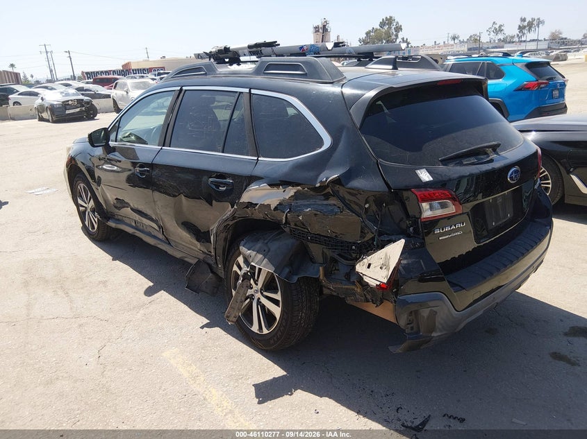 Vin: 4s4bsanc6j3218791, lot: 46609993, subaru outback 2.5i limited 20183