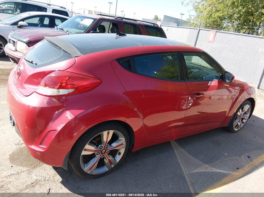 HYUNDAI VELOSTER 2012 VIN KMHTC6AD2CU053221