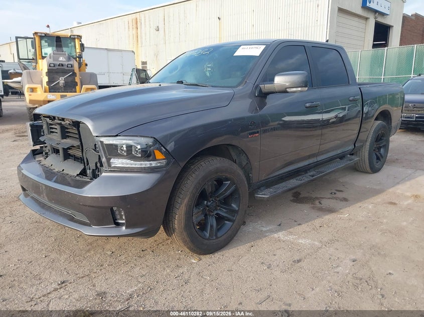 Vin: 1c6rr7mt4js196452, lot: 46609998, ram 1500 night  4x4 5'7 box 20182