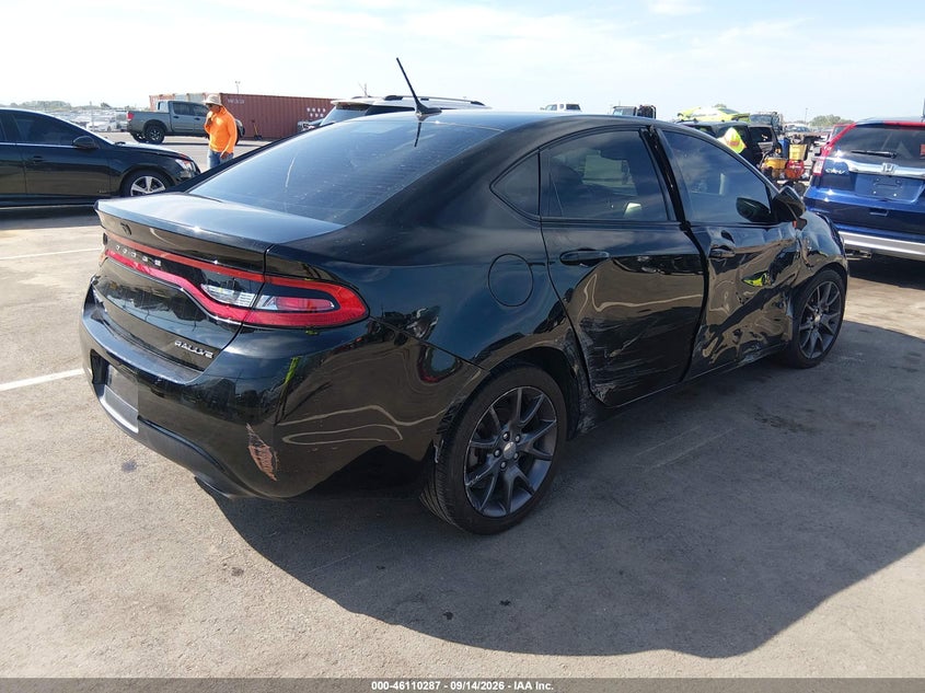 Vin: 1c3cdfbb8gd624428, lot: 46610004, dodge dart sxt 20164