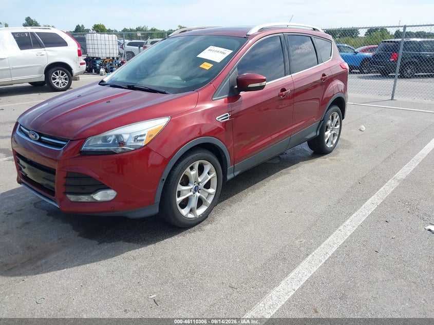 Vin: 1fmcu9j95eub78940, lot: 46610022, ford escape titanium 20142