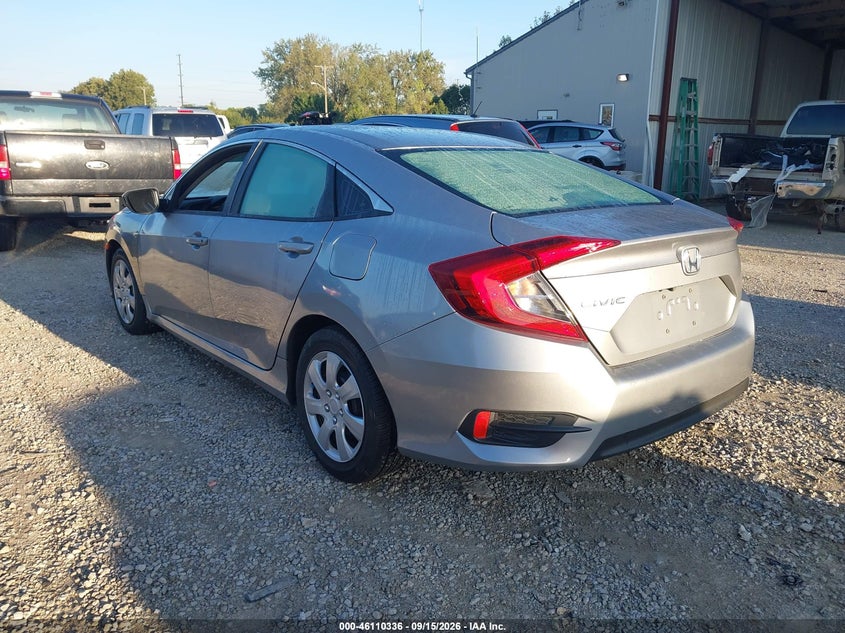 Vin: 19xfc2f55he077319, lot: 46610052, honda civic lx 20173
