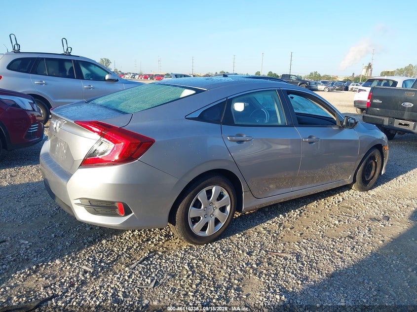 Vin: 19xfc2f55he077319, lot: 46610052, honda civic lx 20174