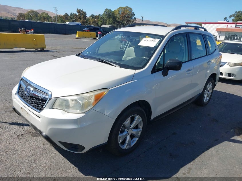 Vin: jf2sjabc0fh450858, lot: 46610089, subaru forester 2.5i 20152