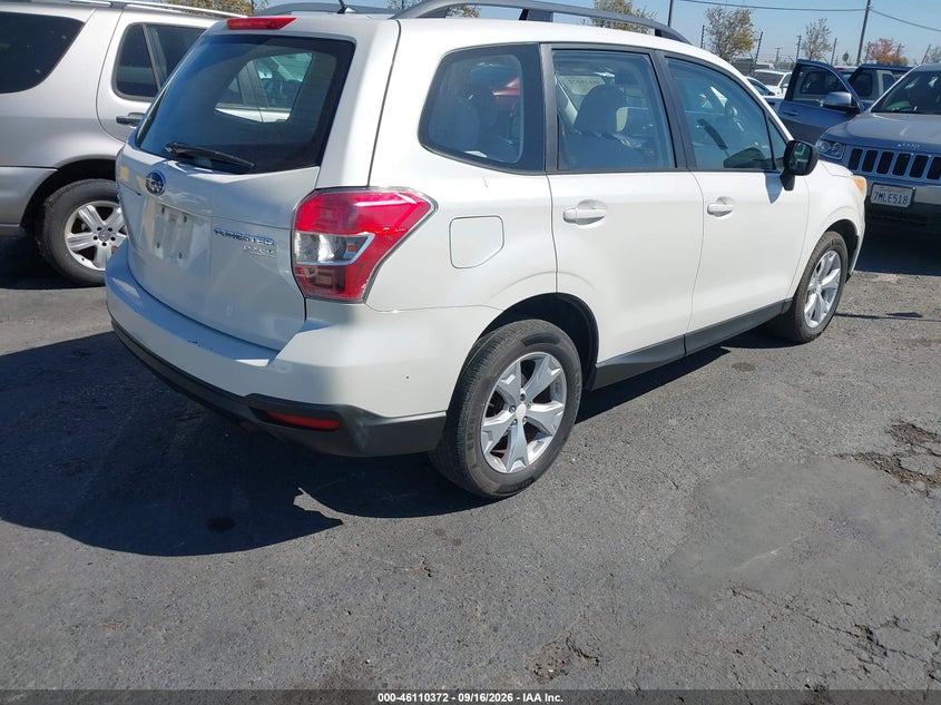 Vin: jf2sjabc0fh450858, lot: 46610089, subaru forester 2.5i 20154