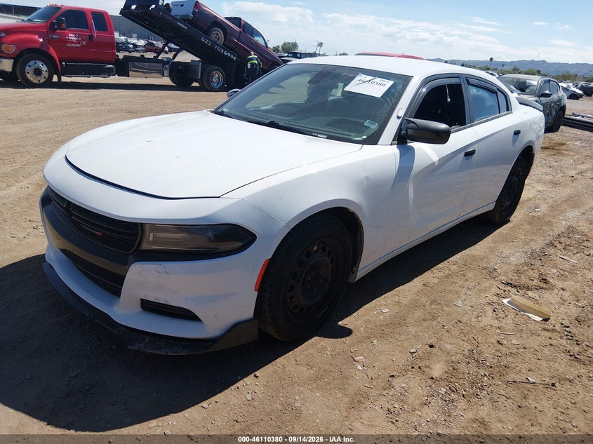 Vin: 2c3cdxkt7jh295553, lot: 46610096, dodge charger police awd 20182