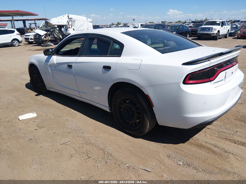 Vin: 2c3cdxkt7jh295553, lot: 46610096, dodge charger police awd 20183