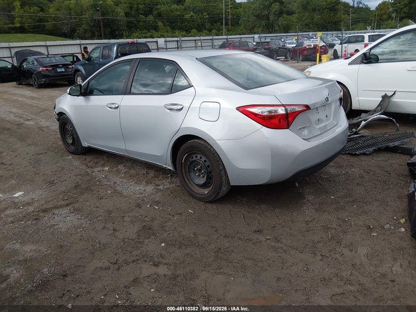 Vin: 2t1burhe1fc260701, lot: 46610098, toyota corolla le 20153