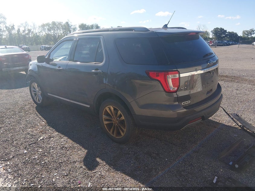 Vin: 1fm5k8d85kga85941, lot: 46610116, ford explorer xlt 20193