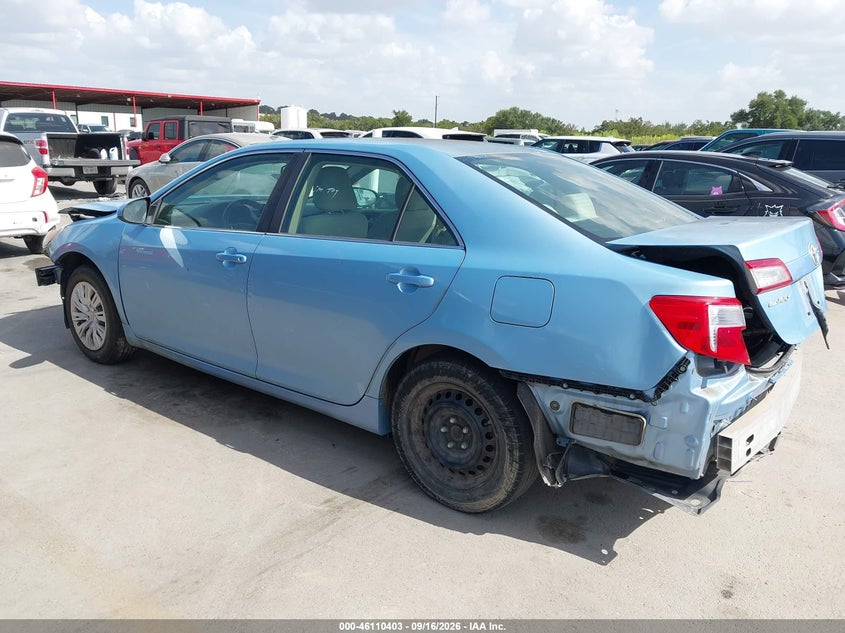 Vin: 4t1bf1fk9cu601177, lot: 46610119, toyota camry l 20123