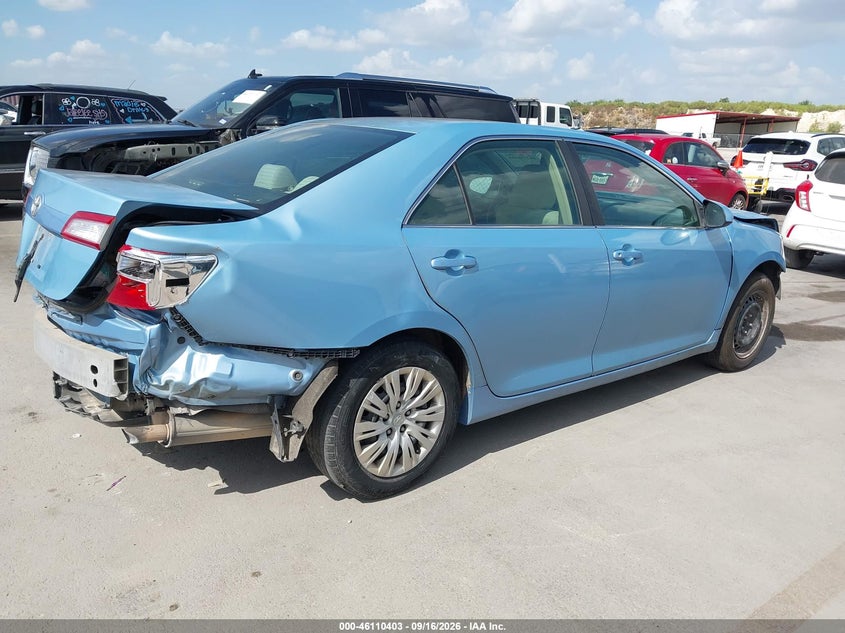 Vin: 4t1bf1fk9cu601177, lot: 46610119, toyota camry l 20124
