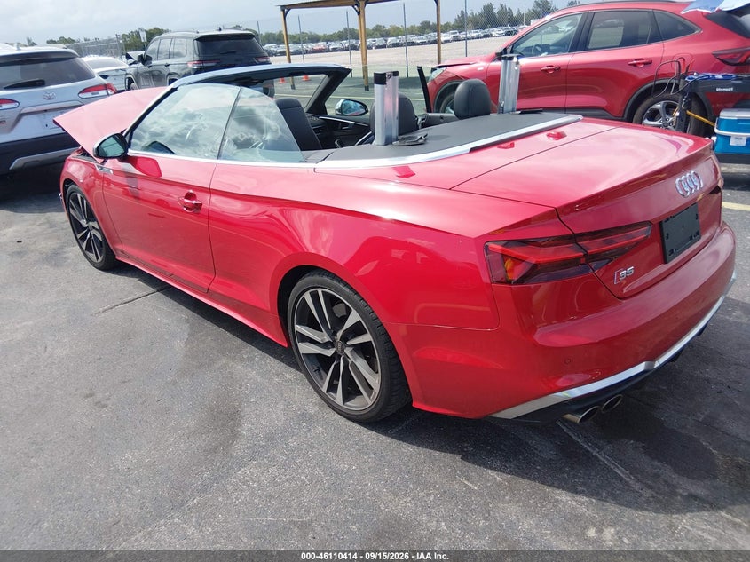 Vin: wau24gf59nn004760, lot: 46610130, audi s5 cabriolet premium tfsi quattro tiptronic 20223