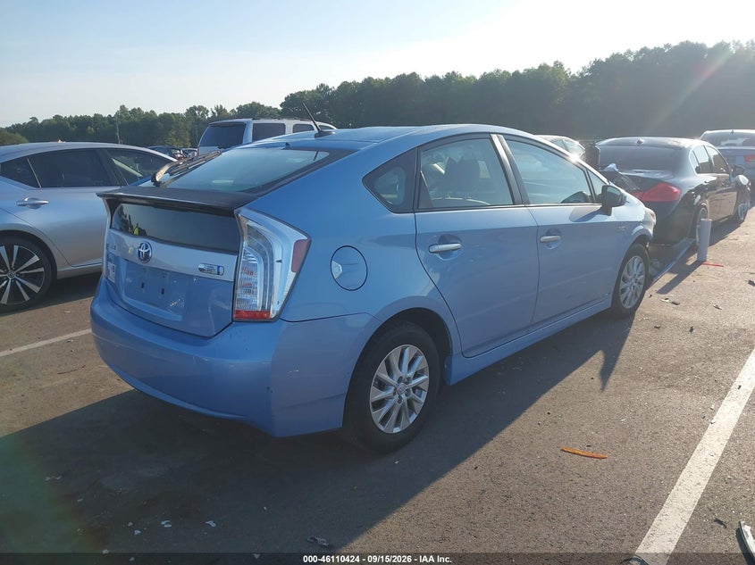 Vin: jtdkn3dp2e3050231, lot: 46610140, toyota prius plug-in 20144