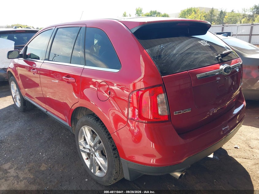 Vin: 2fmdk3kc0cba59794, lot: 46610157, ford edge limited 20123
