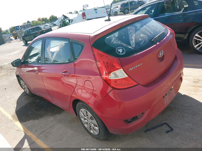 Vin: kmhct5aexgu256866, lot: 46610175, hyundai accent se 20163