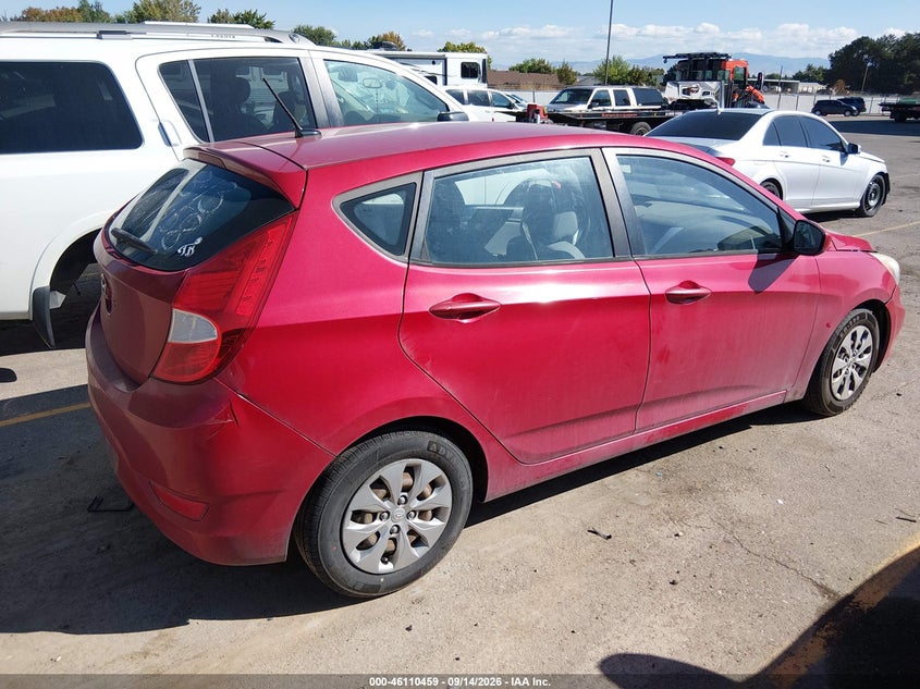 Vin: kmhct5aexgu256866, lot: 46610175, hyundai accent se 20164