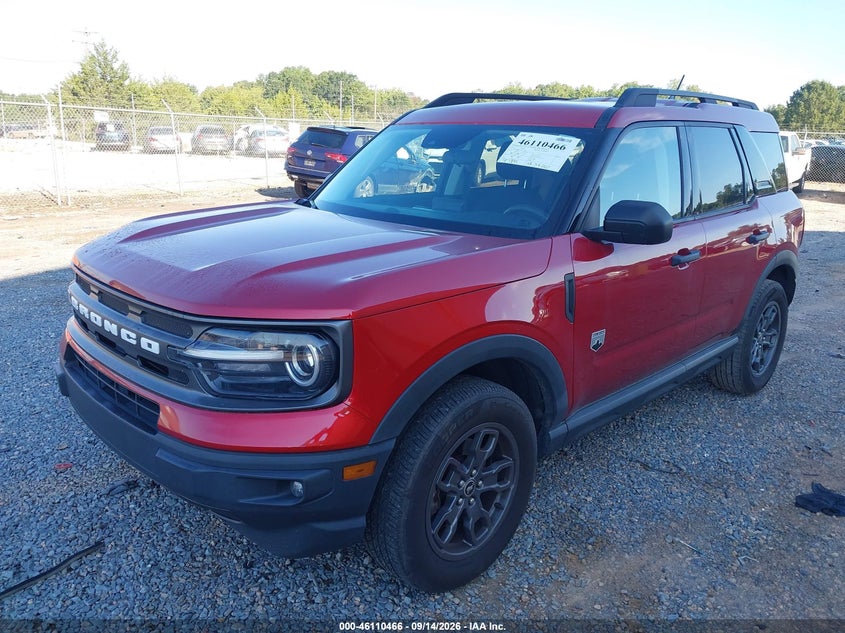 Vin: 3fmcr9b65mra75951, lot: 46610182, ford bronco sport big bend 20212